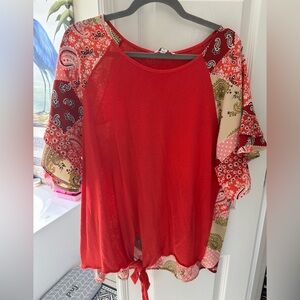 Umgee Bold Red Top